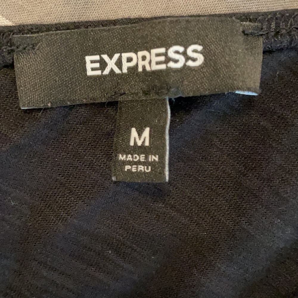 Express Black One Shoulder Top - Picture 2 of 3